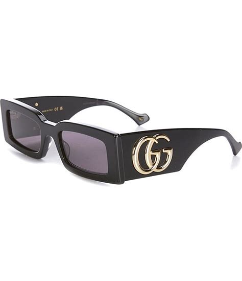 53mm rectangular sunglasses gucci|gucci generation 53mm rectangular sunglasses.